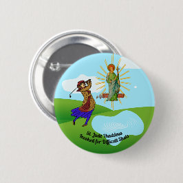 セントジュード・サディアス&イントレピッド女性ゴルファー 缶バッジ