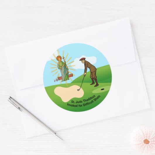 セントジュード・タデウスとパニックに陥ったダファー ラウンドシール (封筒)