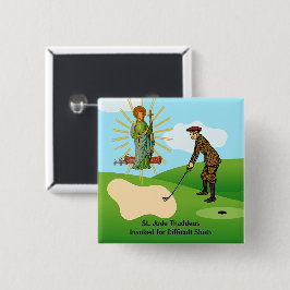 セントジュード・タデウスとパニックに陥ったダファー 缶バッジ