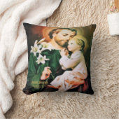 セントジョセフガーディアンオブイエズス装飾用クッション クッション (ブランケット)