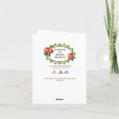 セントジョセフスピリチュアルブーケカード カード (裏面)