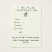 セントジョセフスピリチュアルブーケスペインのホリーカード (裏面)