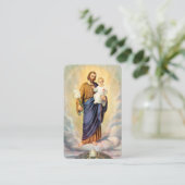 セントジョセフノヴェナ祈りの言葉カード 名刺 (スタンド正面)