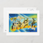 セントジョセフミシガンMIオールドヴィンテージ旅行記念品 ポストカード (正面/裏面)