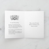 セントジョセフ&イエスフローラ宗教祈りの言葉 カード (内部)