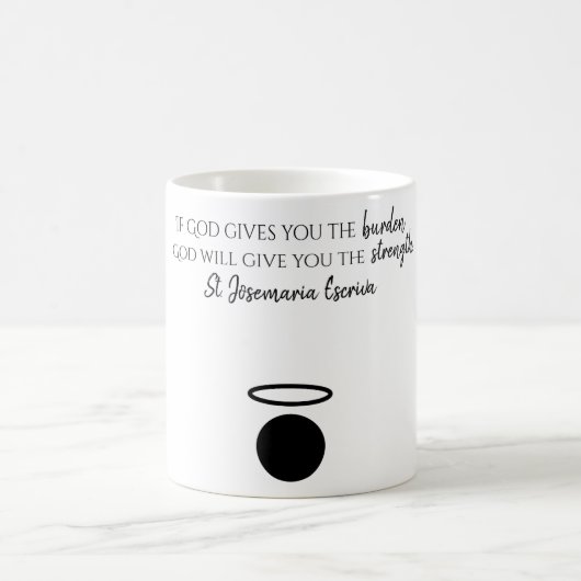 セントジョセマリアエスクリヴァ引用文マグ コーヒーマグカップ (中央)
