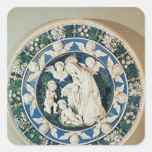 セントジョンとのヴァージンの崇拝 スクエアシール (正面)