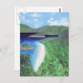 セントジョンアメリカヴァージン諸島ビーチビュー ポストカード (正面/裏面)