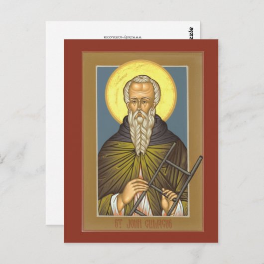 セントジョンクリマカス祈りの言葉カード ポストカード (正面/裏面)