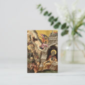 セントジョンクリマクス正教会キリスト教祈りの言葉カード プレイスカード (スタンド正面)