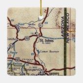セントジョンズアリゾナヴィンテージの地図 セラミックオーナメント (裏面)