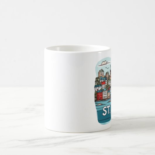 セントジョンズニューファンドランド・カナダ コーヒーマグカップ (中央)