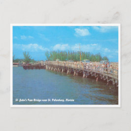 セントジョンズパスブリッジ，フロリダ州ヴィンテージ ポストカード