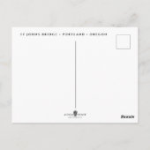 セントジョンズブリッジ|ポートランドオレゴン ポストカード (裏面)