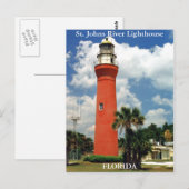 セントジョンズリバーライトハウスフロリダポストカード ポストカード (正面/裏面)