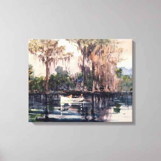 セントジョンズリバー、フロリダ州ウィンスローホーマー キャンバスプリント (正面)