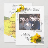 セントジョンズワート ブレンドファミリー フォト ウェディング 招待状 (正面/裏面)