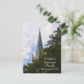 セントジョンズ聖公会サバンナ写真 ポストカード (スタンド正面)