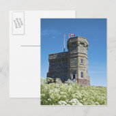 セントジョンズ、ニューファンドランド、カナダ、カボットタワー、 ポストカード (正面/裏面)