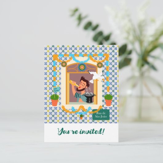 セントジョンポルトガルフェスタネイバーホテル インビテーションポストカード (スタンド正面)