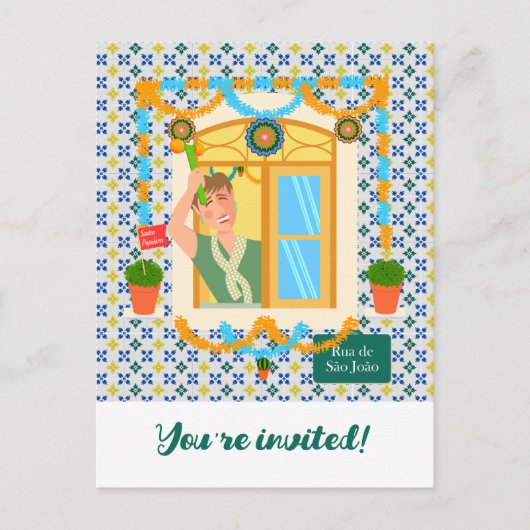 セントジョンポルトガルフェスタネイバーホテル インビテーションポストカード (正面)