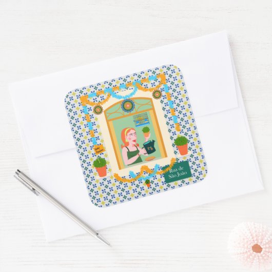 セントジョンポルトガルフェスタネイバーホテル スクエアシール (封筒)