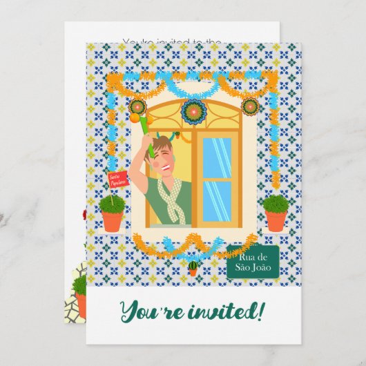 セントジョンポルトガルフェスタネイバーホテル 招待状 (正面/裏面)