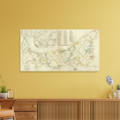 セントジョン島の地図 キャンバスプリント (インサイチュ (リビング))