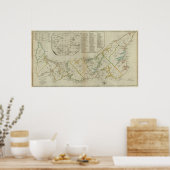 セントジョン島の地図 ポスター (キッチン)