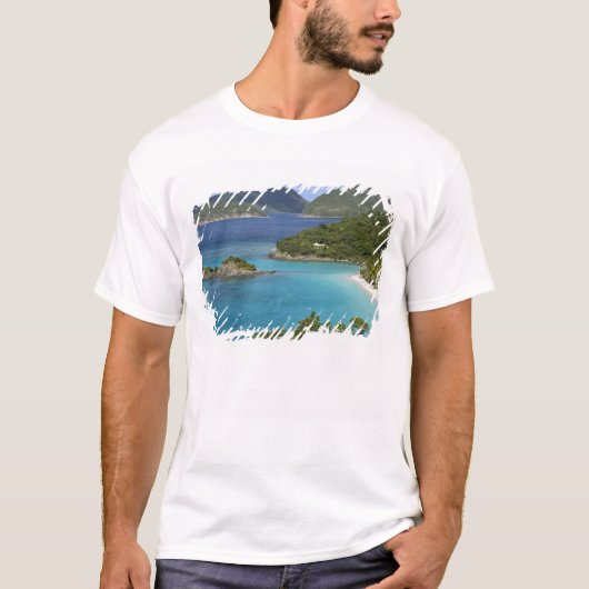 セントジョン島の道路から見たカニールベイの風景 Tシャツ (正面)