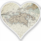 セントジョン米ヴァージン諸島ヴィンテージマップ シール (正面)