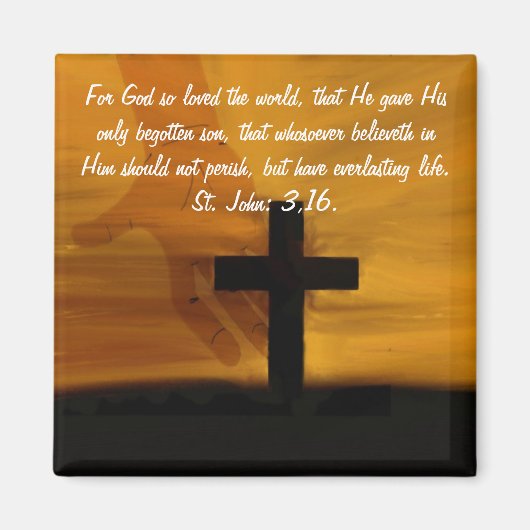 セントジョン3,16.マグネット マグネット (正面)