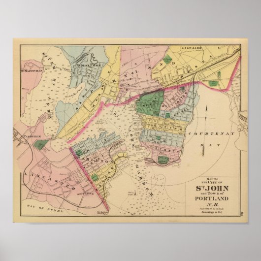 セントジョン、ポートランド州(NB) ポスター (正面)