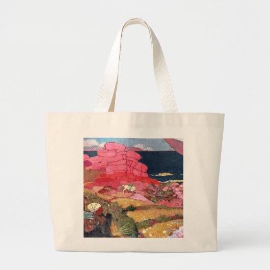 セントジョージおよびドラゴン ラージトートバッグ (正面)