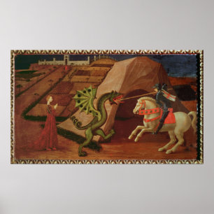 セントジョージおよびドラゴン、c.1439-40 ポスター