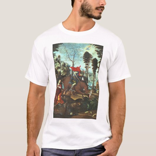 セントジョージおよびドラゴン Tシャツ (正面)