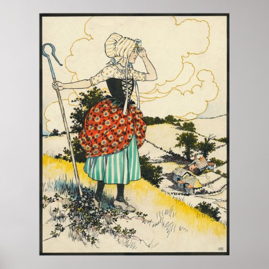 セントジョージとドラゴンによるリトルボーピープ ポスター (正面)