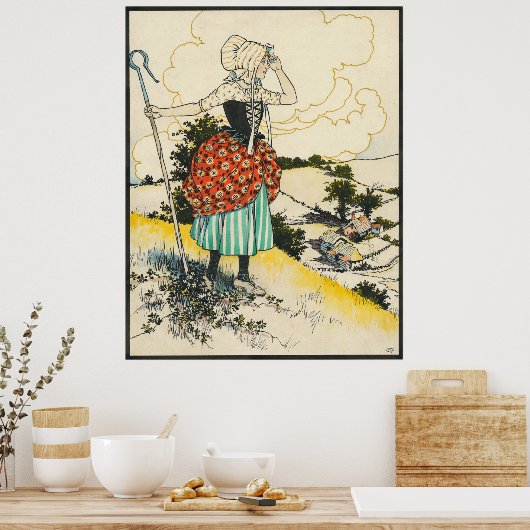 セントジョージとドラゴンによるリトルボーピープ ポスター (キッチン)