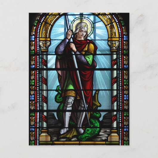 セントジョージとドラゴンポストカード ポストカード (正面)