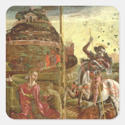 セントジョージとドラゴン スクエアシール (正面)