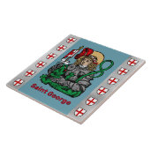 セントジョージとドラゴン（ニュルンベルク）陶磁器タイル タイル (側面)