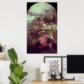 セントジョージとドラゴン ポスター (ホームオフィス)