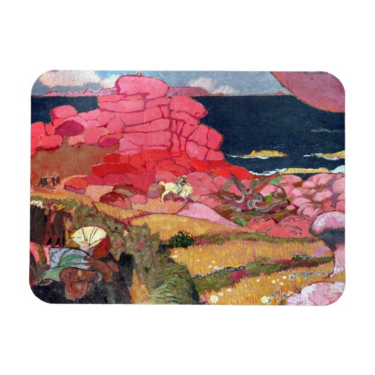 セントジョージとドラゴン マグネット (横)