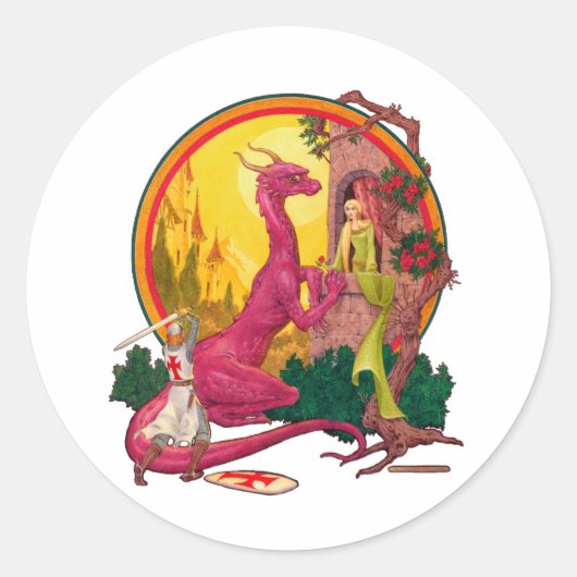 セントジョージとドラゴン ラウンドシール (正面)