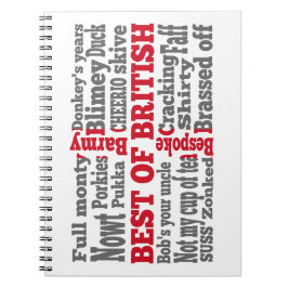 セントジョージのクロス国旗に描かれた英語のスラング ノートブック