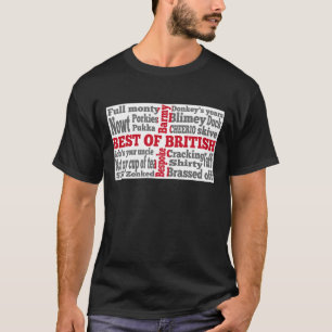 セントジョージのクロス国旗に描かれた英語のスラング Tシャツ