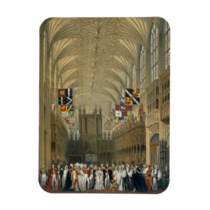セントジョージのチャペル1838年のインテリア(色のlitho マグネット