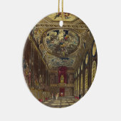 セントジョージのホールの「王室のなResからのWindsorの城、 セラミックオーナメント (右)