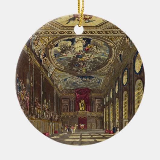 セントジョージのホールの「王室のなResからのWindsorの城、 セラミックオーナメント (正面)