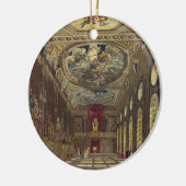 セントジョージのホールの「王室のなResからのWindsorの城、 セラミックオーナメント (左)